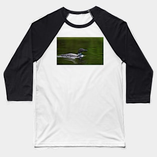 Common loon - Wilson Lake Baseball T-Shirt